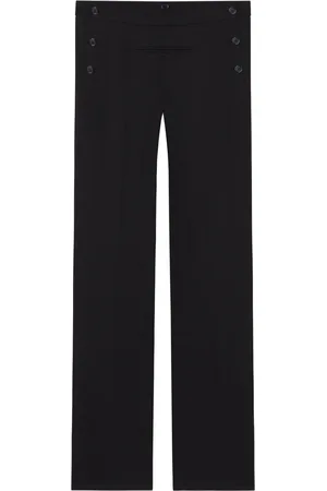 Courrèges Flared wool trousers