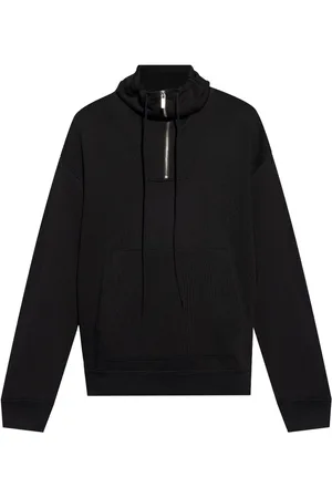 Helmut Lang Drawstring stand-up collar sweatshirt