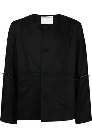 Namacheko Bead-embellished wool shirt jacket