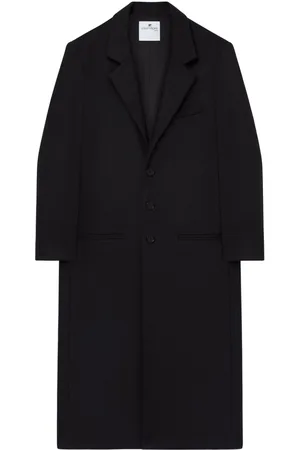 Courrèges Tailored long wool blend coat
