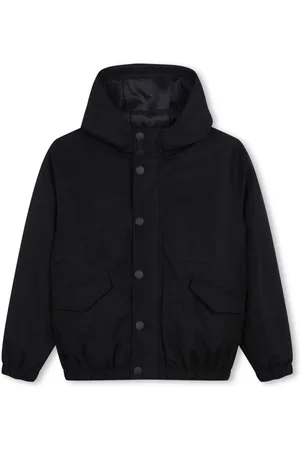 HUGO BOSS Logo-print hooded jacket