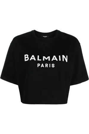 Balmain Cropped logo T-shirt