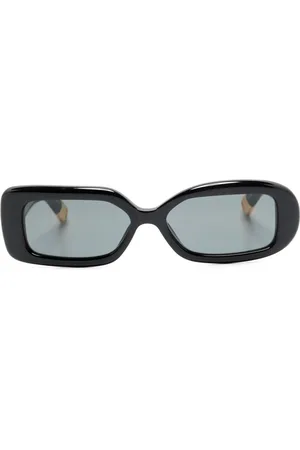 Jacquemus Les Lunettes Rond Carr?? asymmetric sunglasses