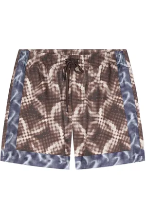 DRIES VAN NOTEN Chain-print swim shorts