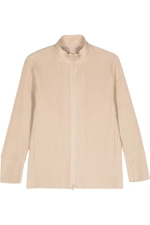 Issey Miyake Cargo pliss??-effect jacket