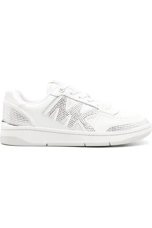 Michael Kors Rhinestone-embellished leather sneakers