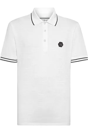 Philipp Plein Logo-appliqu?? cotton polo shirt