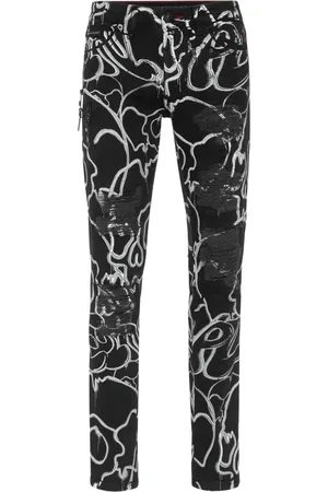 Philipp Plein Skull&bones straight-leg jeans