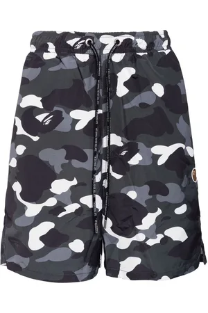 A Bathing Ape Camouflage-pattern drawstring shorts