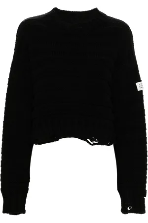 Maison Margiela Distressed chunky-knit jumper