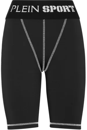 Philipp Plein Logo-waistband high-waisted shorts