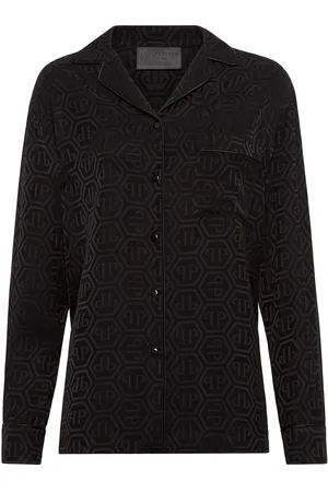 Philipp Plein Monogram-pattern long-sleeve shirt