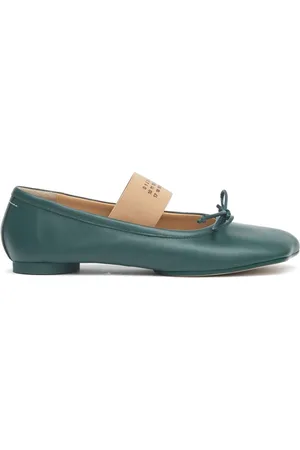 Maison Margiela Anatomic Numbers-motif leather ballerinas