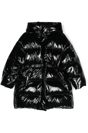 MONNALISA Patent padded coat