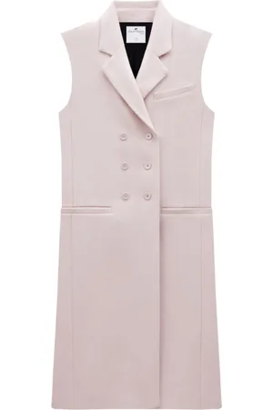 Courrèges Sleeveless double-breasted coat