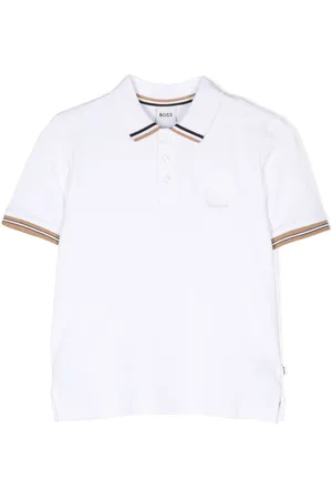 HUGO BOSS Stripe-trim polo shirt