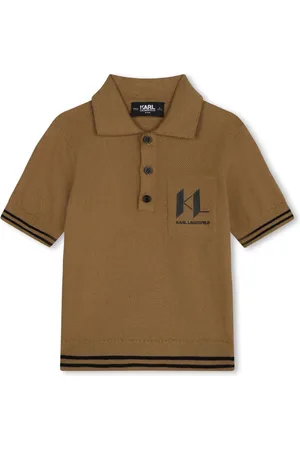 Karl Lagerfeld Logo-print cotton polo shirt