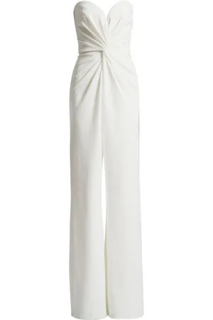 Tadashi Shoji Twist-front sweetheart neck jumpsuit