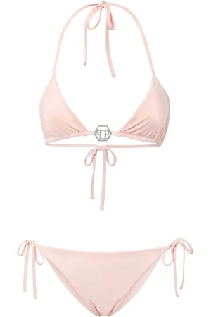 Philipp Plein Logo-plaque bikini set