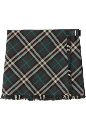 Burberry Check-pattern mini skirt