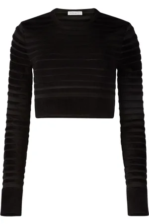Nina Ricci Cropped top with tonal stripe