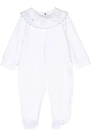 SIOLA Embroidered-collar pajamas