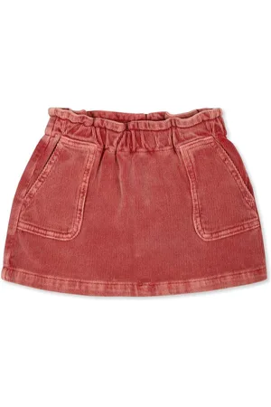 Etro Logo-embroidered cotton-blend skirt