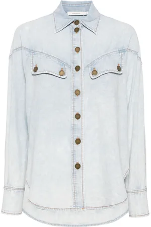 ZIMMERMANN Drop-shoulder denim shirt