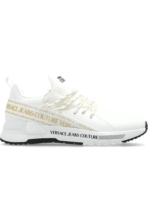 VERSACE Dynamic logo-strap sneakers