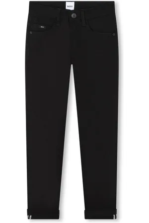 HUGO BOSS Mid-rise straight-leg jeans