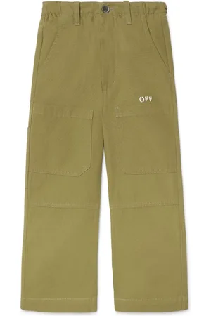 OFF-WHITE Off Stamp cotton trousers
