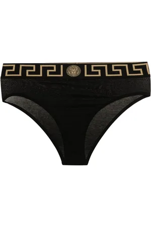 VERSACE Greca-detail jersey thong