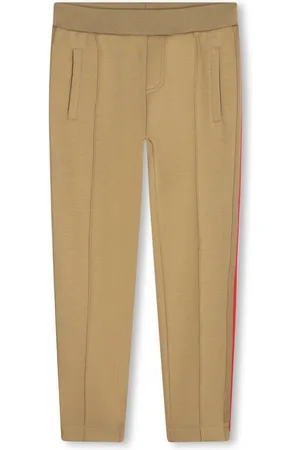 Karl Lagerfeld Striped logo print trousers