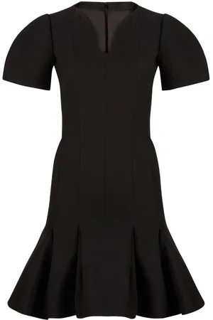 Nina Ricci Peplum-hem wool dress