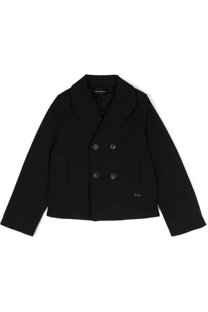 Emporio Armani Logo-plaque single-breasted blazer
