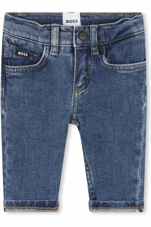 HUGO BOSS Logo-patch denim jeans