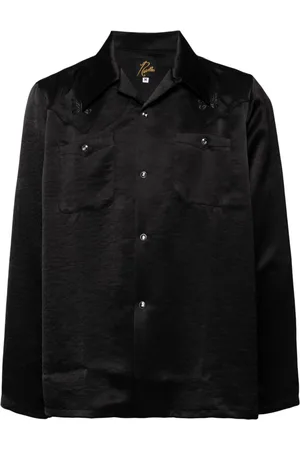 Pins & Needles Butterfly-embroidered shirt