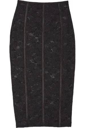 FLEUR DU MAL Le Stretch lace pencil skirt