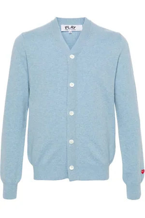 Comme des Garçons Heart-patch wool cardigan