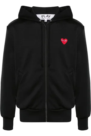 Comme des Garçons Heart-appliqu?? hoodie
