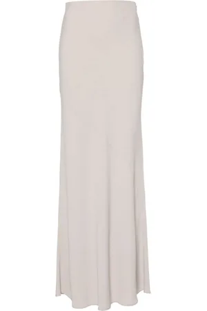 Ami Bias-cut maxi skirt