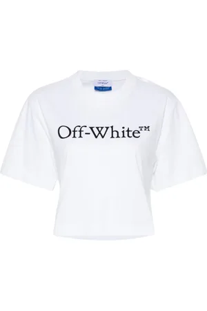 OFF-WHITE Logo-print cropped T-shirt