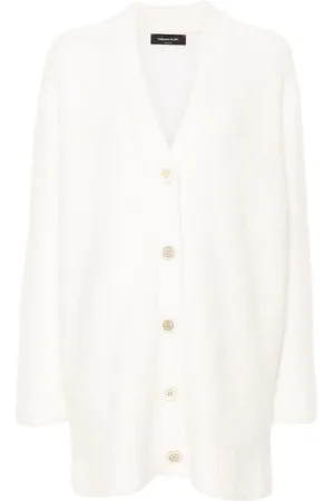 Fabiana Filippi V-neck brushed cardigan