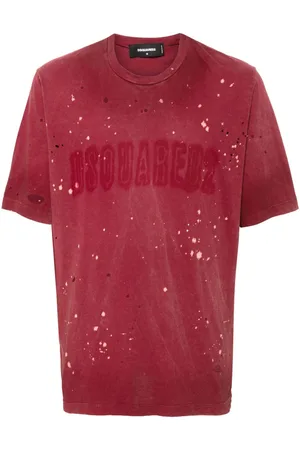 Dsquared2 Logo-print distressed T-shirt