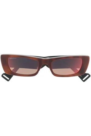 Gucci Rectangular-frame sunglasses