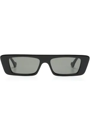 Gucci Logo-print rectangle-frame sunglasses