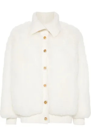 Fabiana Filippi Knitted-panel shearling jacket