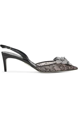 RENE CAOVILLA 80mm floral-lace pumps