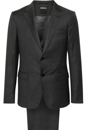 Ermenegildo Zegna Single-breasted checked wool suit