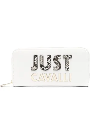 Roberto Cavalli Logo-lettering zip-up wallet